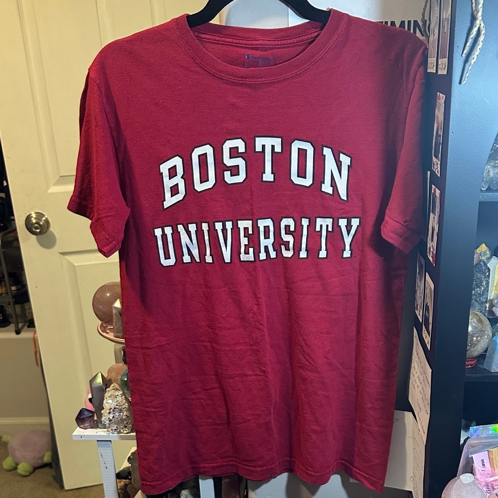 Champion Red Boston University Tee